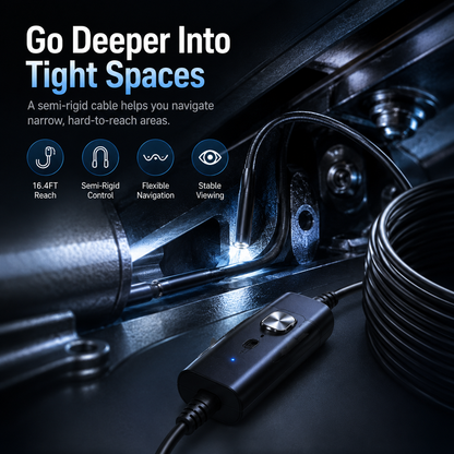 🍁💖HD Endoscope Inspection Camera | 2M 5M 10M Waterproof Probe