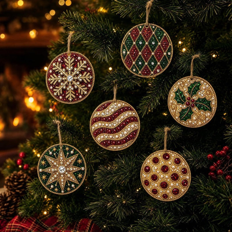 60,000+ Sold🍁💖Glenivo® 6 Pcs Christmas DIY Diamond Painting Ornaments