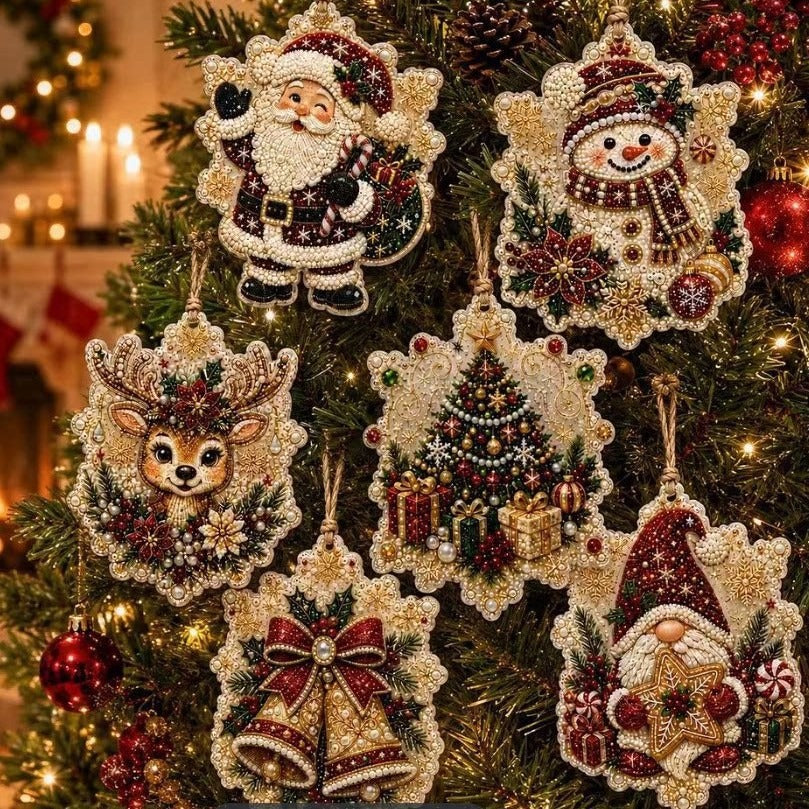 60,000+ Sold🍁💖Glenivo® 6 Pcs Christmas DIY Diamond Painting Ornaments