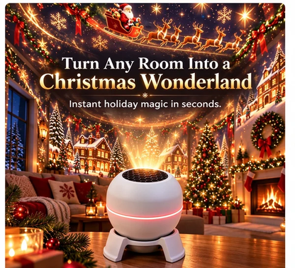 🍁💖Glenivo® Turn Any Room Into a Christmas Wonderland – Holiday Projection Night Light