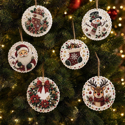 60,000+ Sold🍁💖Glenivo® 6 Pcs Christmas DIY Diamond Painting Ornaments