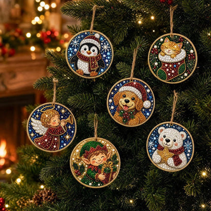 60,000+ Sold🍁💖Glenivo® 6 Pcs Christmas DIY Diamond Painting Ornaments