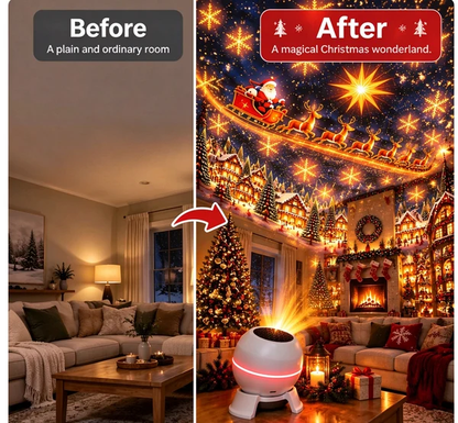 🍁💖Glenivo® Turn Any Room Into a Christmas Wonderland – Holiday Projection Night Light