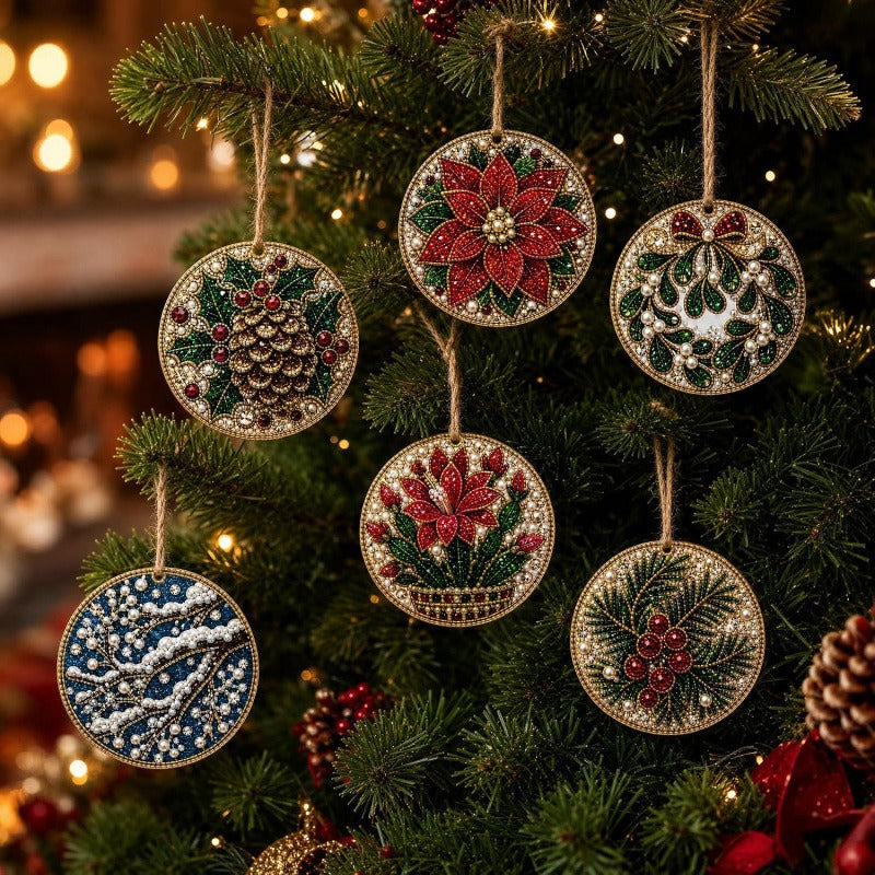 60,000+ Sold🍁💖Glenivo® 6 Pcs Christmas DIY Diamond Painting Ornaments