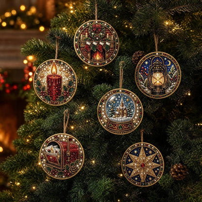 60,000+ Sold🍁💖Glenivo® 6 Pcs Christmas DIY Diamond Painting Ornaments