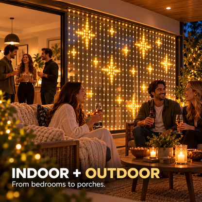 🌼💖Turn Any Window Into a Light Show.One Light Curtain. Endless Occasions.Create animated patterns, holiday scenes, custom messages and more — all from your phone.