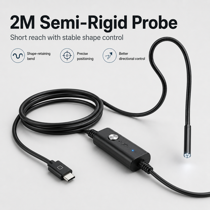 🍁💖HD Endoscope Inspection Camera | 2M 5M 10M Waterproof Probe