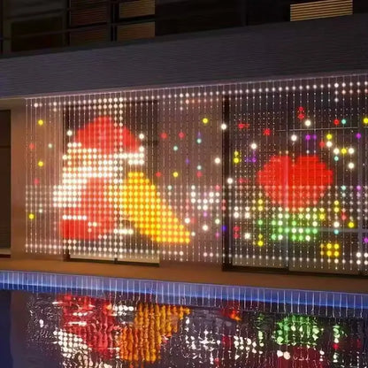 🌼💖Turn Any Window Into a Light Show.One Light Curtain. Endless Occasions.Create animated patterns, holiday scenes, custom messages and more — all from your phone.