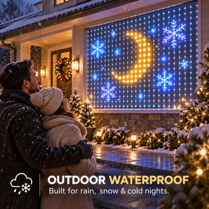 🌼💖Turn Any Window Into a Light Show.One Light Curtain. Endless Occasions.Create animated patterns, holiday scenes, custom messages and more — all from your phone.