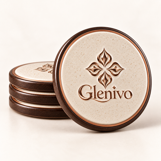 Glenivo SOVA Stone Coaster Set