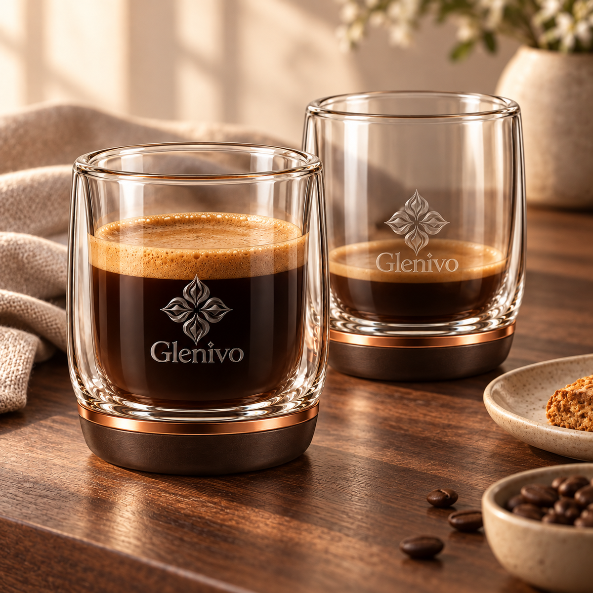 Glenivo NERA Double-Wall Glass Set