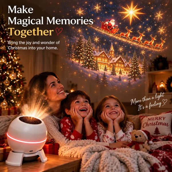 🍁💖Glenivo® Turn Any Room Into a Christmas Wonderland – Holiday Projection Night Light