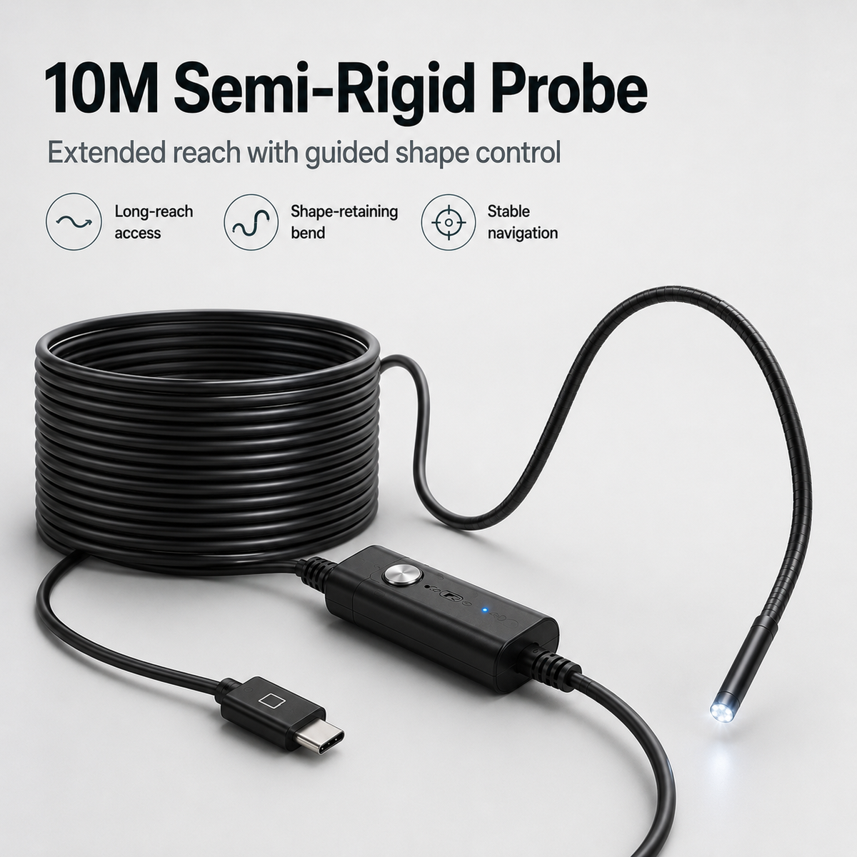 🍁💖HD Endoscope Inspection Camera | 2M 5M 10M Waterproof Probe