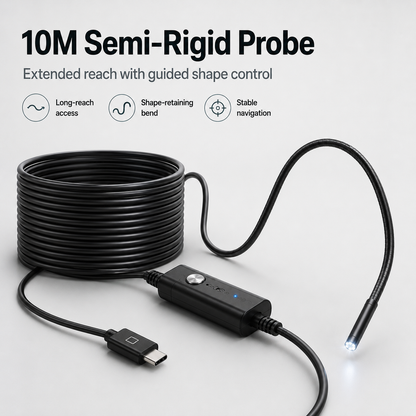 🍁💖HD Endoscope Inspection Camera | 2M 5M 10M Waterproof Probe