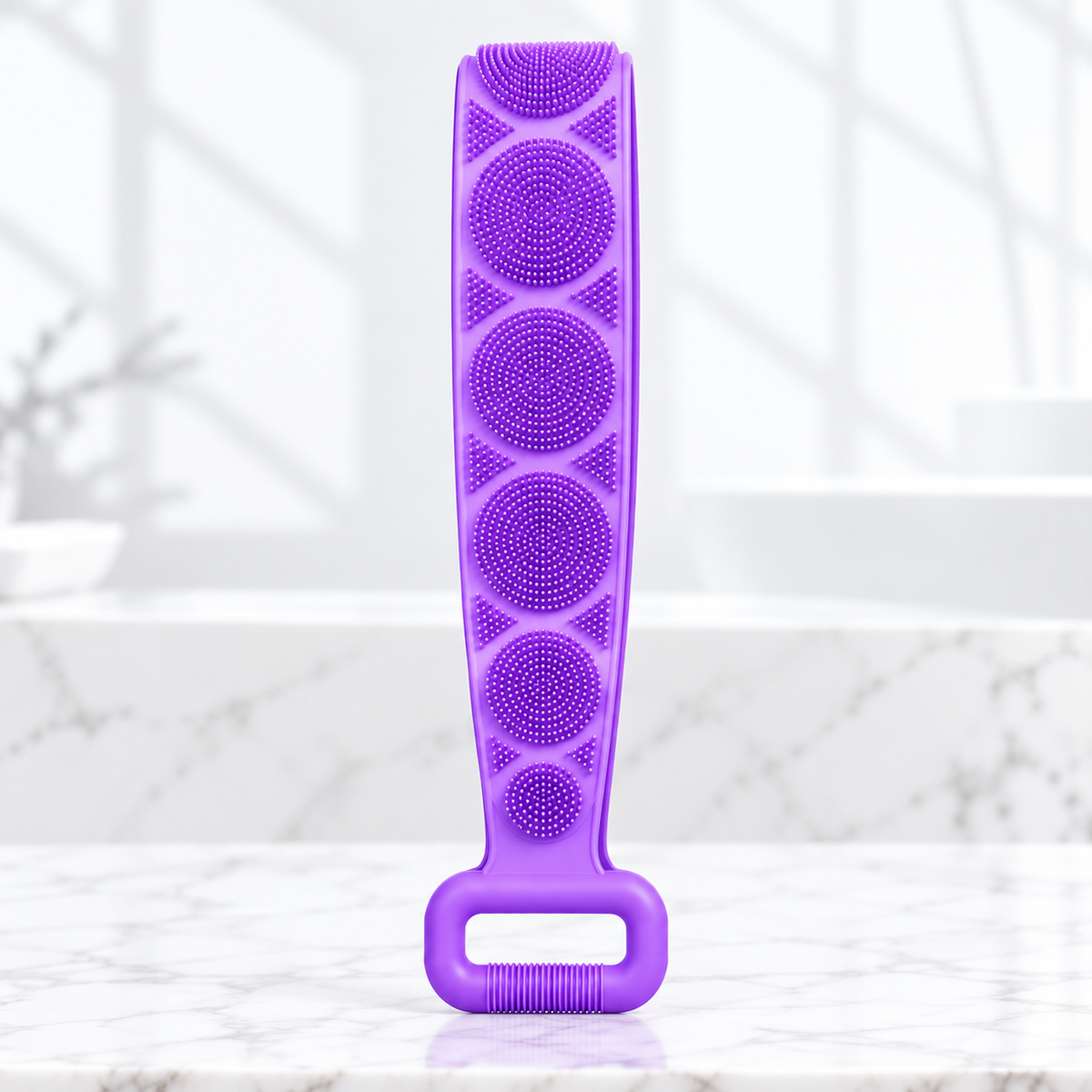 ⏳🔥 LIMITED-TIME 50% OFF! ⏰ Long Handle Silicone Back Scrubber For Easy Full-Body Cleaning