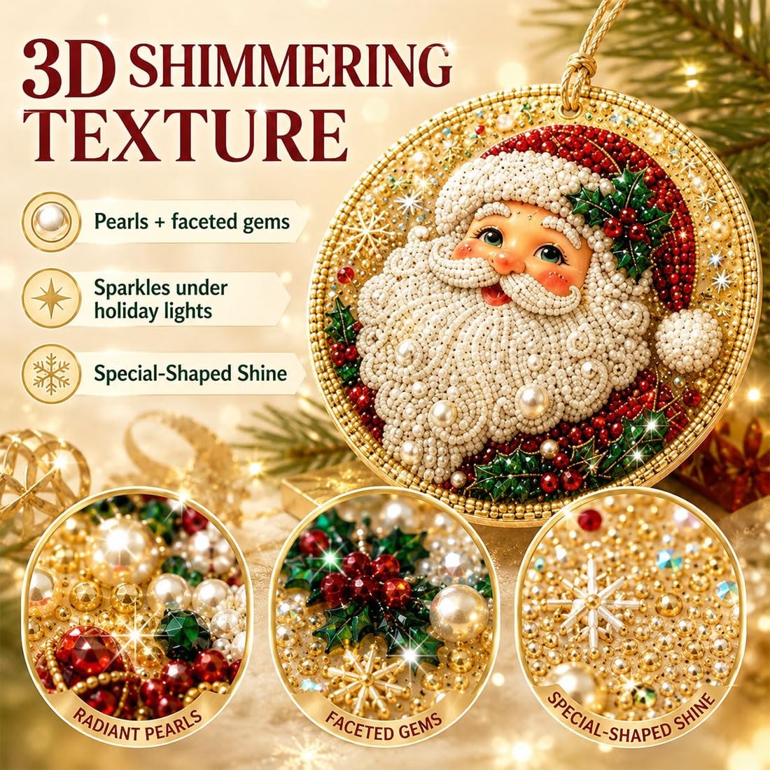 60,000+ Sold🍁💖Glenivo® 6 Pcs Christmas DIY Diamond Painting Ornaments