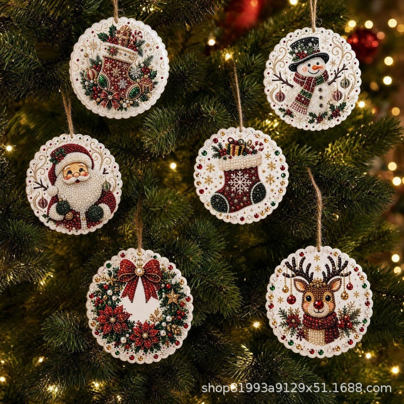 60,000+ Sold🍁💖Glenivo® 6 Pcs Christmas DIY Diamond Painting Ornaments