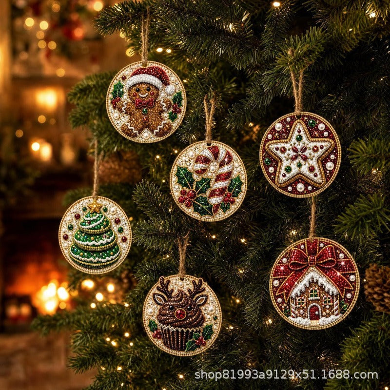 60,000+ Sold🍁💖Glenivo® 6 Pcs Christmas DIY Diamond Painting Ornaments