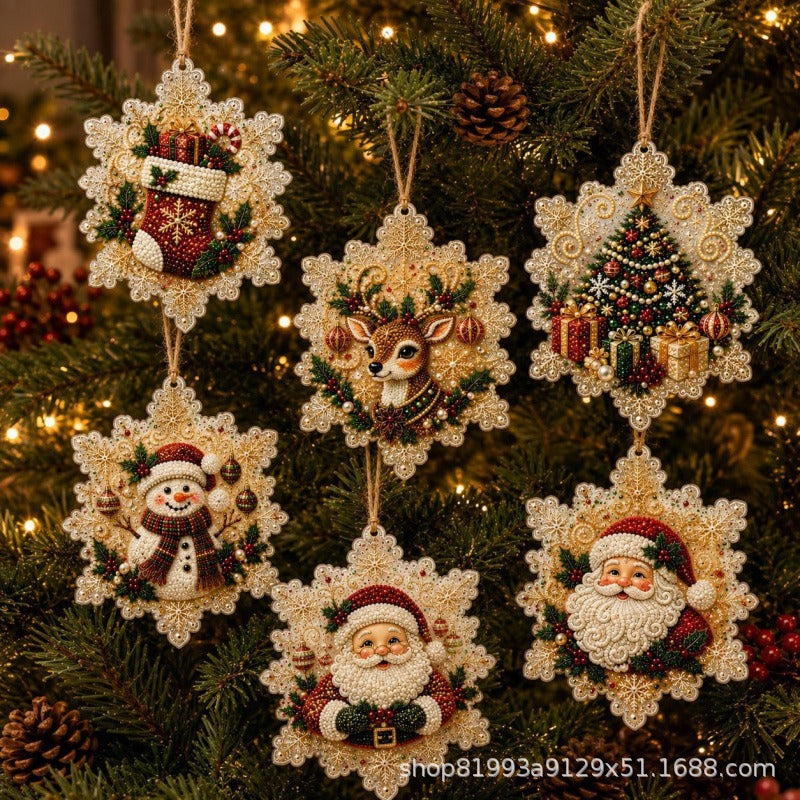 60,000+ Sold🍁💖Glenivo® 6 Pcs Christmas DIY Diamond Painting Ornaments
